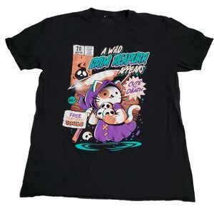 Black Matter Grim Reapurr Cute to Death Graphic T-Shirt Black Size L